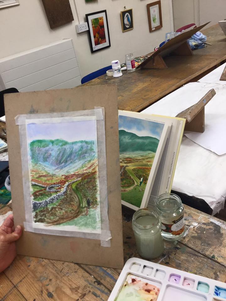 Artwork produced by one of the members of Yate and Chipping Sodbury Art and Craft Group